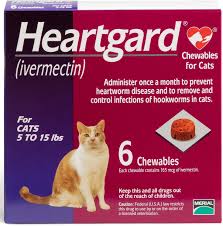Treatment for heartworm disease is not without potential risk, may be difficult, and if left untreated, it. Heartgard Chewable Tablet For Cats 5 15 Lbs Purple Box 6 Soft Chews 6 Mos Supply Chewy Com