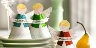 Faites le bon choix en retrouvant tous les avantages produits de kit habillage pour porte coulissante a galandage eclisse. Diy Noel Fabriquer Un Marque Place En Forme D Ange Marie Claire