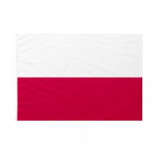 La versione originale ufficiale ha ratio. Bandiera Polonia 70x105 Cm Da Bastone