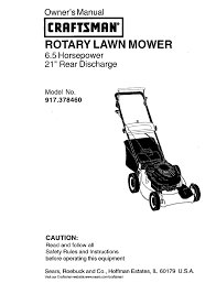 Craftsman 917.377792 rotary lawn mower parts. Craftsman 917 378460 Owner S Manual Pdf Download Manualslib