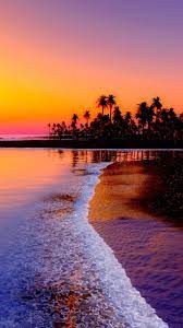 Gorgeous beach sand sunset cloudy sky hd wallpaper. Hawaii Sunset Wallpaper