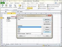 If you select multiple cells, excel checks spelling only for those cells. Spell Check In Excel 2010 Tutorialspoint