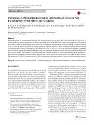 Pertandingan kepenggunaan sempena hari pengguna malaysia 2017. Pdf Impregnation Of Cinnamon Essential Oil Into Plasticised Polylactic Acid Biocomposite Film For Active Food Packaging