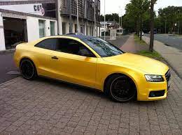 Audi A5 Wrapped In Yellow Matte Audi A5 Audi Audi S5