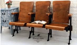 Vintage Stadium Or Theatre Seats 3 Seater Or 4 Seater Bench In 2020 Theater Seating Seating Oak Dining Chairs