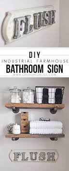 Diy Industrial Farmhouse Bathroom Sign Cherished Bliss Diy Bathroom Decor Industrial Farmhouse Bathroom Diy Farmhouse Decor