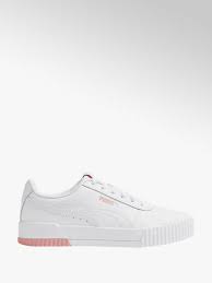 Für kurzstrecken hingegen sind die cloudsurfer mit gestricktem gewebe und sehr strapazierfähigen sohlen besser geeignet. Puma Leder Sneaker Carina In Weiss Deichmann At