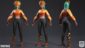 Artstation Fortnite Sunbird Skin Keos Masons Fortnite 3d Model Character Character Modeling
