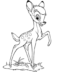 Bambi itself tells of the friendship of bambi, a deer and thumper, a rabbit who goes on a big adventure until winter. Free Bambi Coloring Pages Coloring And Drawing