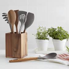 Silicone Utensil Tools Bundle Brandless Wood Utensils Utensil Holder Wooden Utensil Holder