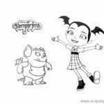 Learn by steps drawing skates. Demi From Vampirina Coloring Pages Xcolorings Com