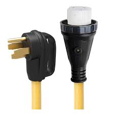 The trailer plug adapters feature an easy plug in and go design. 25 50 Amp Detachable Power Cord With Handle Indicator Light Camping World