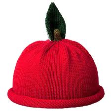 If you're knitting/crocheting a hat, or donating yarn, they prefer medium to heavy weight yarn. Fruit Knit Hat Dark Red Apple Margareta Horn Design