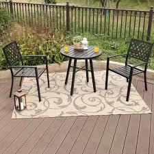 Nuu Garden 3 Piece Metal Patio Conversation Set Sid002 01 The Home Depot In 2020 Outdoor Patio Set Outdoor Patio Decor Bistro Set
