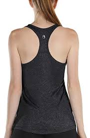 Icyzone Workout Tank Tops With Built In Bra Womens Racerback Athletic Yoga Tops Running Exercise Gym Shirts