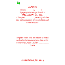 Stempel Legalisasi Notaris/PPAT