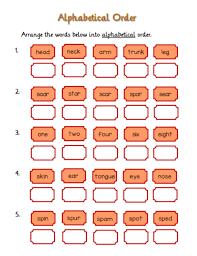 I know it probably seems strange to read that word in a title on my blog, seeing that i really don't make or use a ton. Alphabetical Order 1 Worksheet