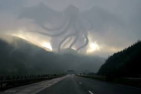 road nature fantasy art tornado