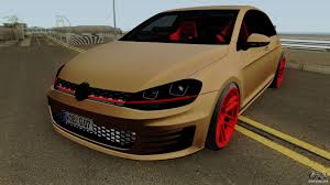 Open the gtasa_vehicleaudiosettings.cfg (if gta sa) or if you haven't already, rename your car's.dff and.txd files to the same name as well. Volkswagen Golf 7 Gti Slowdesign For Gta San Andreas