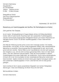 Referent marketing und vertrieb (m/w) für ihre bewerbung. Muster Bewerbung Als Kauffrau Kaufmann Fur Marketingkommunikation