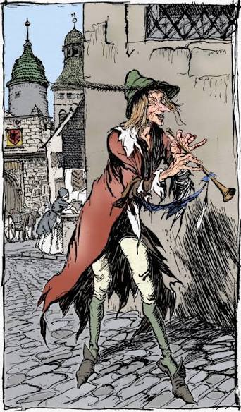 The Pied Piper of Hamelin by Arthur Rackham: Fine art print