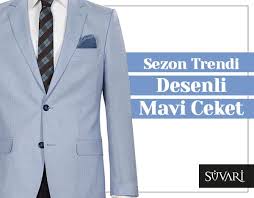 Sezon Trendi Desenli Mavi Ceket Yazin Sik Ve Rahat Olmanin Yolu En Yakin Suvari Magazasinda Ve Internette Www Suvari Com Tr Trend Fash Moda Trendler Mavi