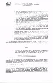 Example position paper for muns. Department Of Trade And Industry Dti Complaint Estafabohol