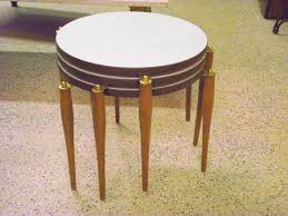 3 Mid Century Modern Stacking Tables Taper Peg Legs Formica Nesting Mid Century Modern Furniture Furniture Legs Modern Furniture