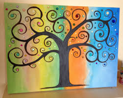 Lebensbaum Mit Glitzersteinen Vier Jahreszeiten Basteln Weihnachten Baum Malen Basteln Mit Kindern