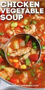 Perfect For Chilly Nights Or Lazy Afternoons Chicken Vegetable Soup Is Vegetable Soup With Chicken Vegetable Soup Recipe Easy Homemade Chicken Vegetable Soup