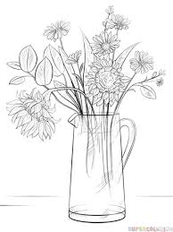 How To Draw A Bouquet Of Flowers Step By Step Drawing Tutorials Flower Drawing Tutorials Flower Bouquet Drawing Flower Drawing