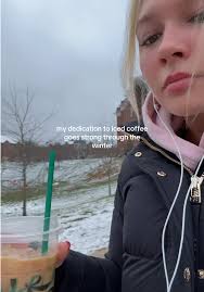 my hand is freezing but iced coffee wakes me tf up. also iced sugar co...