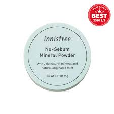 Natural mineral sebum control powder: Innisfree No Sebum Mineral Powder 5g