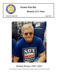 August 2021 Newsletter by NALC Branch 1111