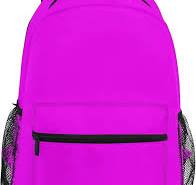 Mochila morada brillante para niños y niñas, mochila escolar para mujeres,  morado brillante, Púrpura brillante, talla única