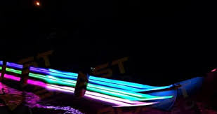Amazon Com Blast Led Pontoon Boat Under Deck Led Lights Includes Controller Wiring Mounting Track Multi Color Changing Rgb Sports Outdoors