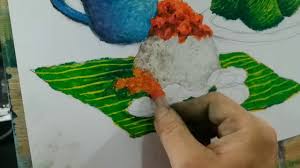 Nasi lemak 椰漿飯 is the breakfast and lunch staple in malaysia. Nasi Lemak Daun Pisang Oil Pastel Youtube