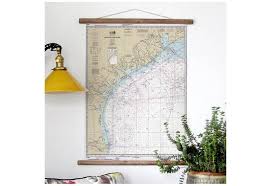 Nautical Chart 11300 Of The Texas Coast Scroll Style