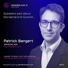 Patrick Bangert, Vice President of Artificial Intelligence at Samsung SDS,  was one of the brilliant speakers at last year's #WonderlandaiSummit 🌟  Stay tunned to find out who will be our speakers at