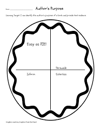 Authors Purpose Pie Chart Printable Printall