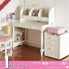 楽天市場 4 1限定 11 offクーポン配布中 送料無料 学習机セット学習デスク デスクセット 勉強机 子ども机 つくえ 女の子 子供 キッズ 大人 中学 組み換え コンパクト ロータイプ 収納 人気 ハート 姫 系 家具 プリンセス ガー かぐわん 模様替え 可愛い 家具
