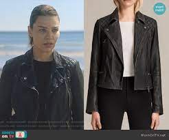 Chloe S Black Moto Jacket On Lucifer Black Moto Jacket Jackets Lookbook Inspiration