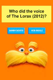 An informational slideshow with multiple content formats and interactive questions. Who Did The Voice Of The Lorax 2012 Trivia Questions Quizzclub