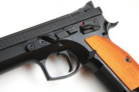 Cz makes a handful of competition guns but only one is available to the unwashed masses here in california. Cz 75 Ts Tactical Sports Orange Pistole Ispc 9x19mm 40s W