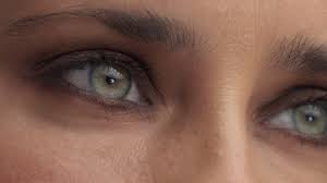 Argentine Woman With Light Blue Green Eyes In Studio Stock Footage Blue Green Eyes Light Blue Eyes Makeup For Green Eyes