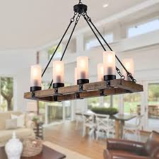 Free s/h on lighting orders over $49. Buy Xipuda Dining Room Light Fixture 8 Light Farmhouse Chandelier Kitchen Island Lighting Rustic Chandeliers Over Table Pendant Light With Glass Lampshade Lodge Ceiling Island Light Online In Indonesia B07vrxy812