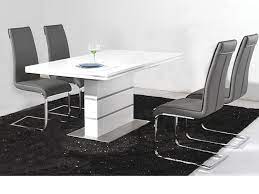Bespoke glass tables · high quality glass tables from glass vault furniture. White High Gloss Dining Table And 4 Black Chairs Set Homegeines