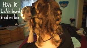 Straight hair sticks straight out. How To Double French Braids For Short Hair Layers The Worst Tutorial On Youtube Youtube