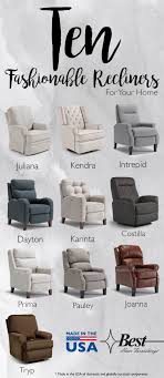Ten Fashionable Recliners For Your Home Don T Sacrifice Comfort For Style Get Both Best Recliner Chair Farmhouse Recliner Chairs Stylish Recliners