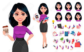 These are the pictures of human body parts. Young Beautiful Business Woman With Dark Hair Pack Of Body Parts Royalty Free Cliparts Vectors And Stock Illustration Image 134543253